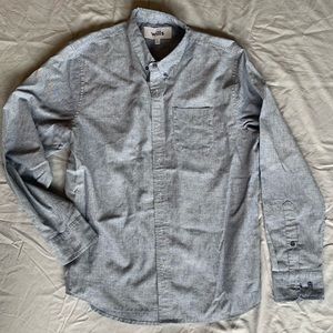 Wills Wrinkle Free Linen Shirt Long Sleeve Button Down